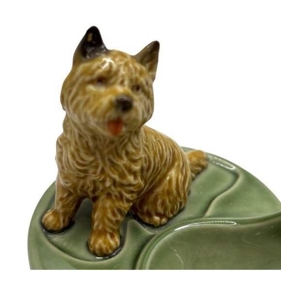 Vintage WADE England Cairn Terrier Porcelain Ornamental Pipe Rest - Picture 3 of 8